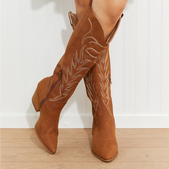 (Last Sizes!) Country Style Southern Knee Length Boots - Picture 9 of 11